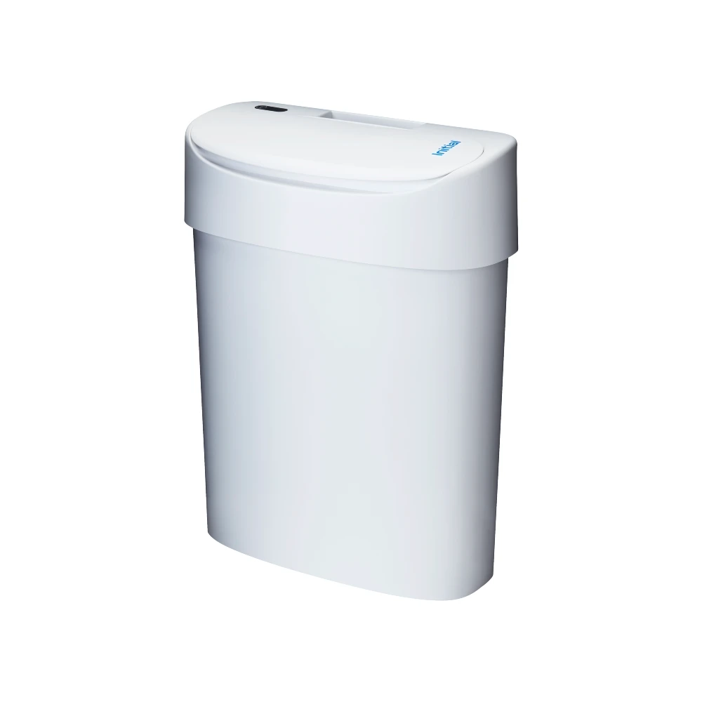 No-touch sanitary bin white side