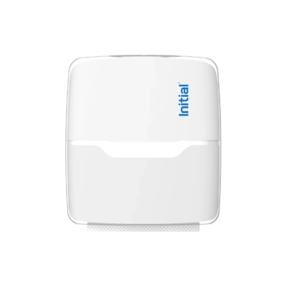 Manual hand sanitiser white front
