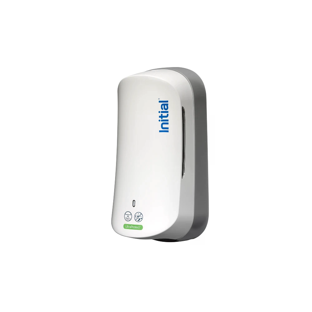 No-touch hand sanitiser white side