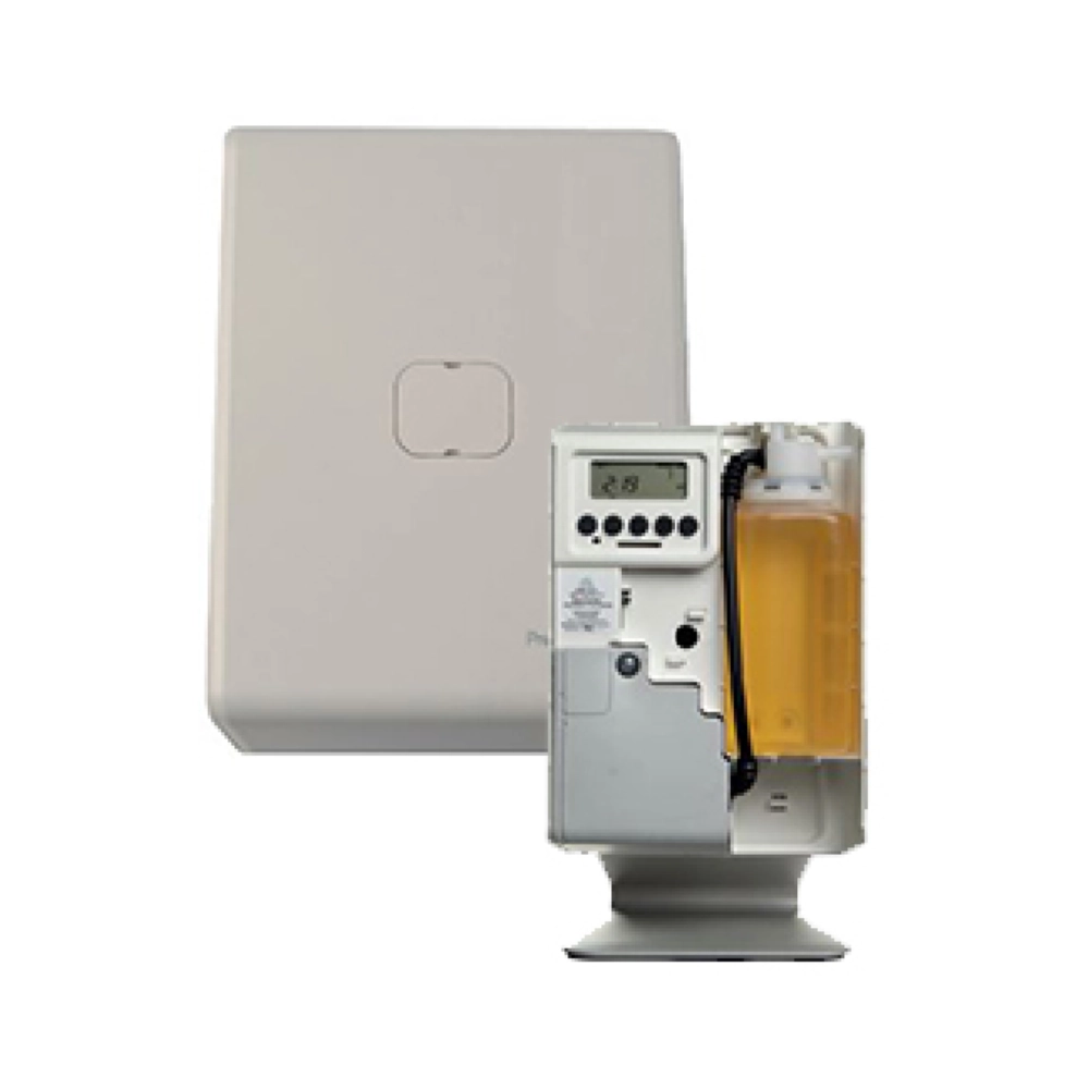 No-touch sanitary bin white front
