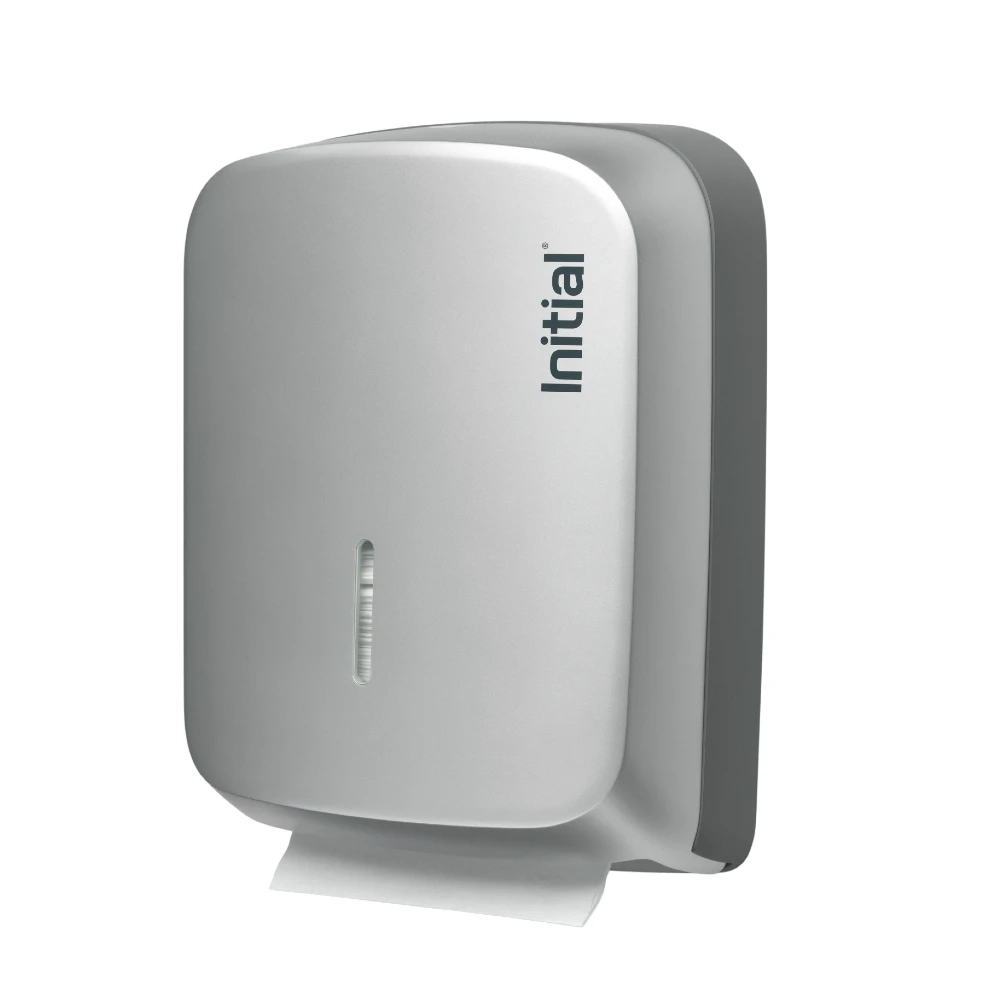 Paper towel dispenser silver side