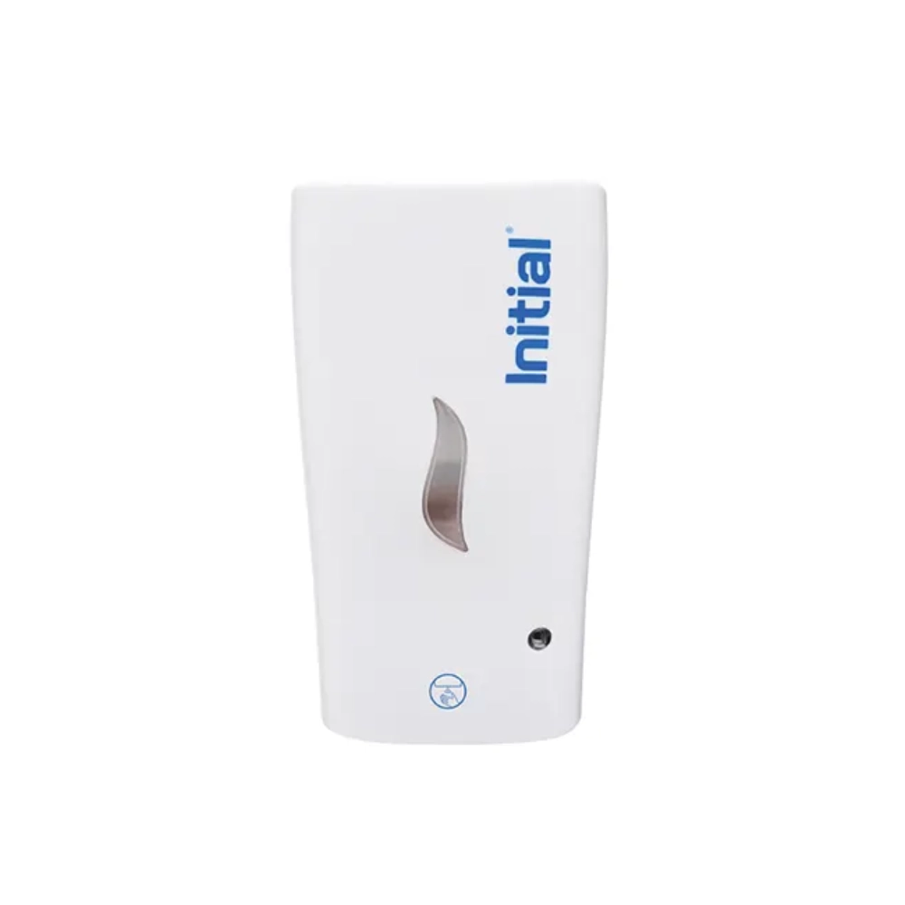 No touch hand sanitiser white front