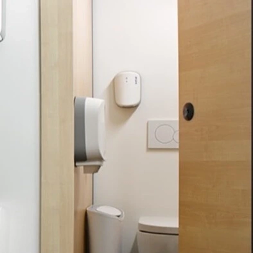 dual sanitiser in washroom