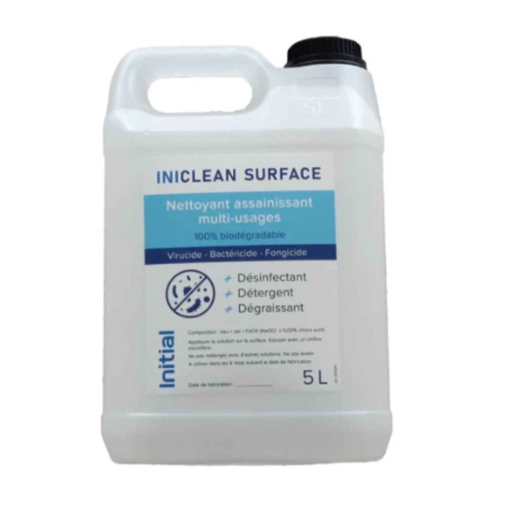 Solution détergente virucide biodégradable