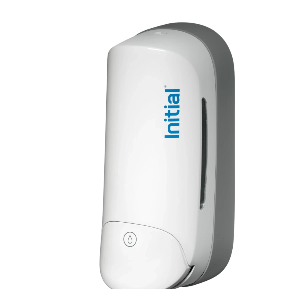 white-manual-soap-dispenser side