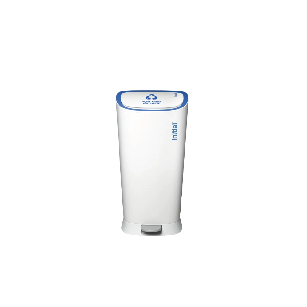 No-touch sanitary bin white front