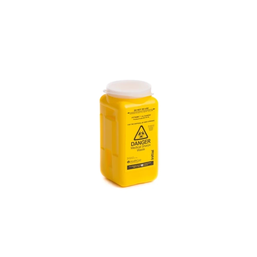 Standalone sharps disposal unit front