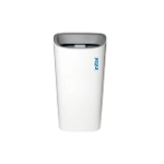 No-touch sanitary bin white front