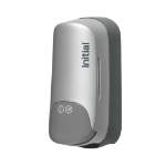 toilet seat cleaner dispenser silver, side view
