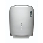 Paper towel dispenser silver front