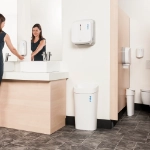 Toilet and-urinal sanitiser white in situ