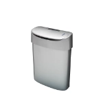 sanitary bin silver, side view