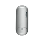 Manual hand sanitiser silver front