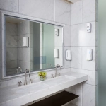 No-touch soap dispenser white in situ