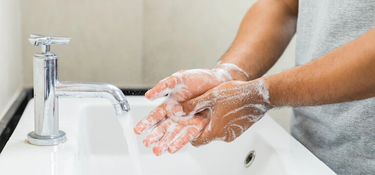 washing hands initial hygiene - blog 