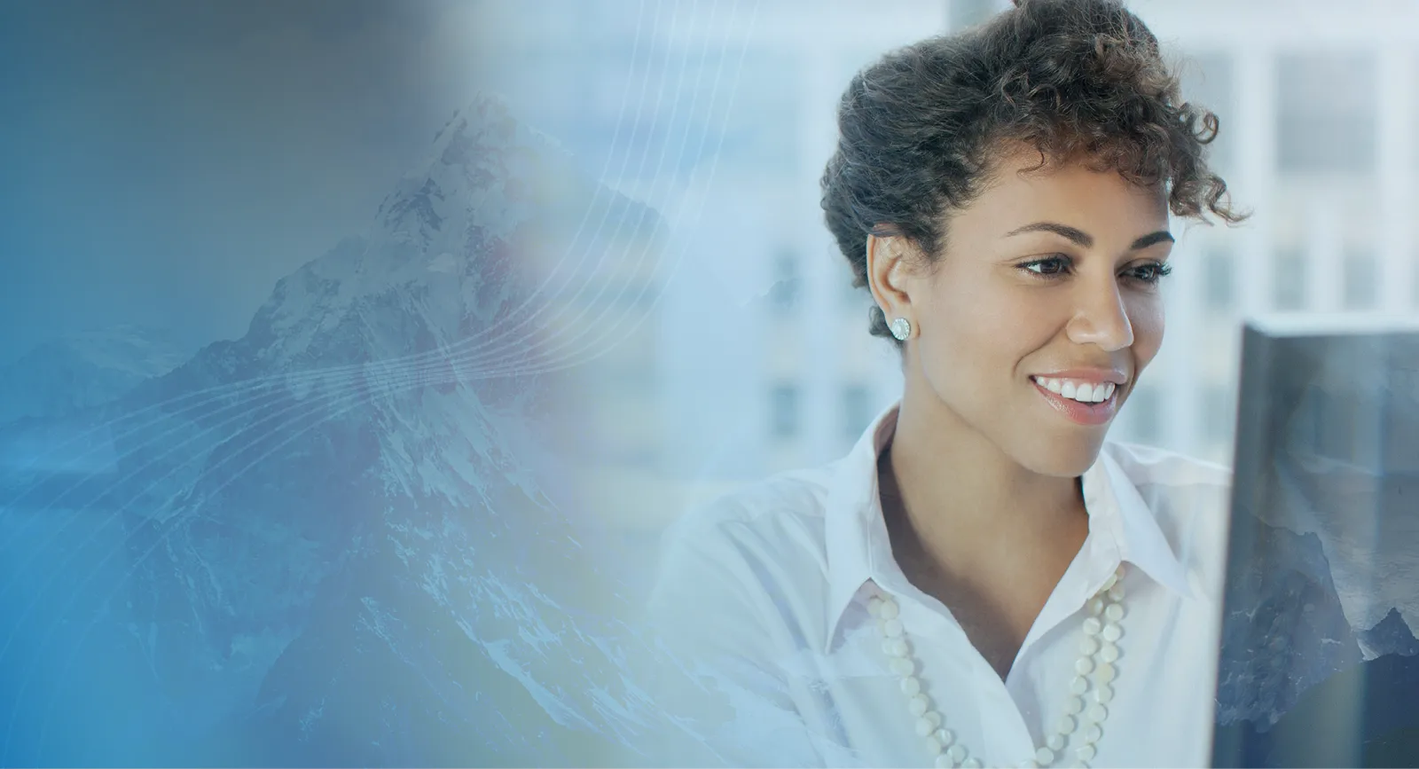 Woman smiling