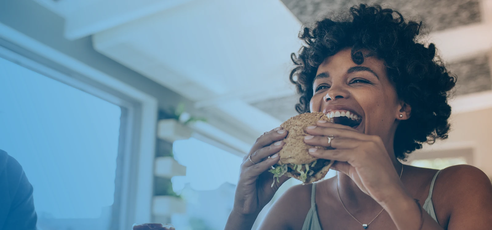 Woman eating