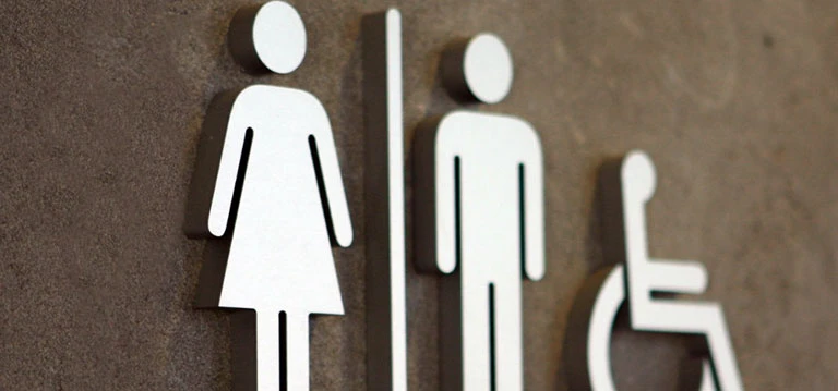 toilet door