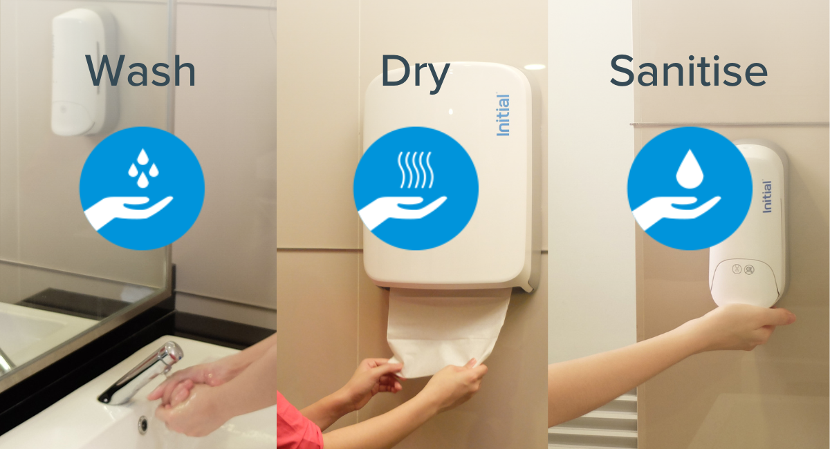 hand wash dry sanitise