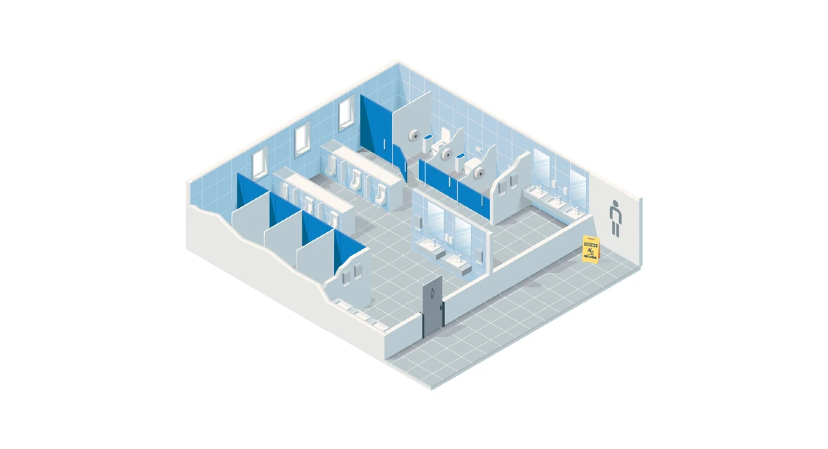 Map of washroom