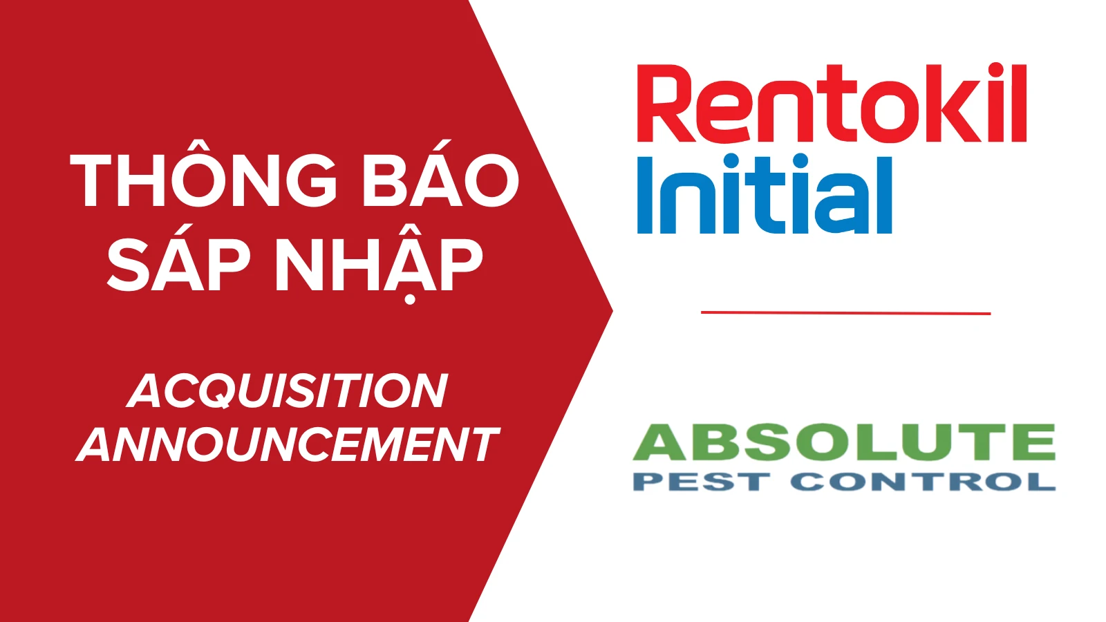 Rentokil Initial Vietnam Announces Acquisition of Absolute Pest Control