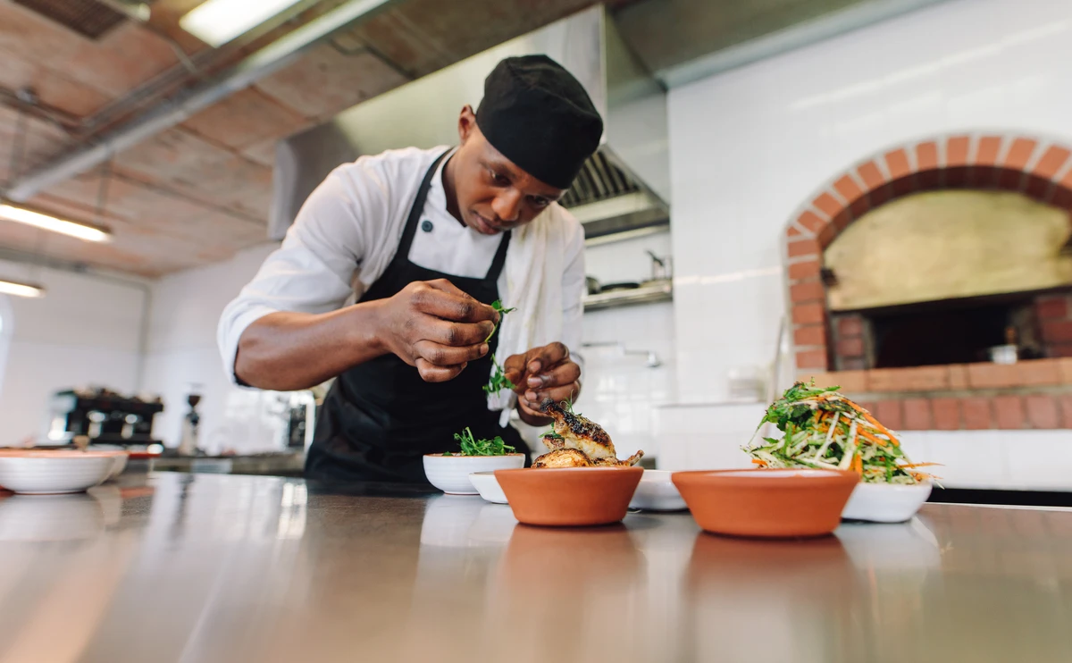 Chef preparing food