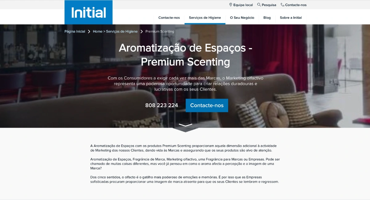 Aromatização de Espaços Premium Scenting