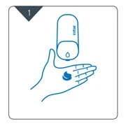 Step 1. Wet hands and apply soap