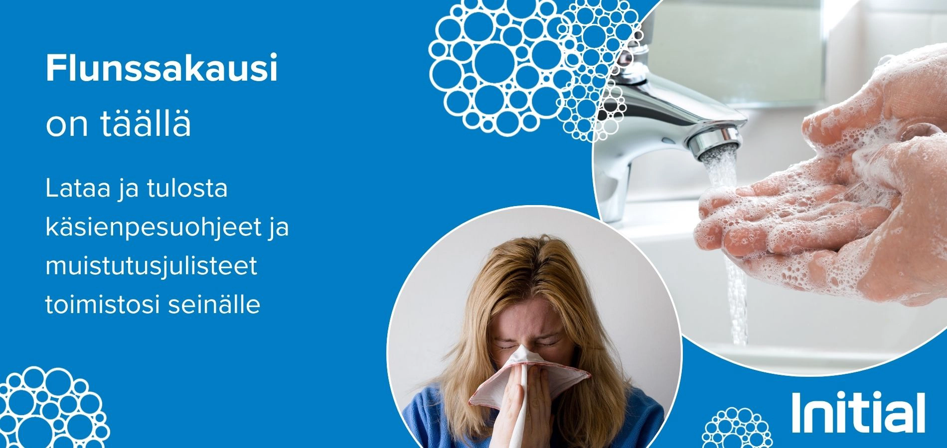 Flunssakausi on täällä, lataa käsienpesujulisteet ja pysy terveenä!