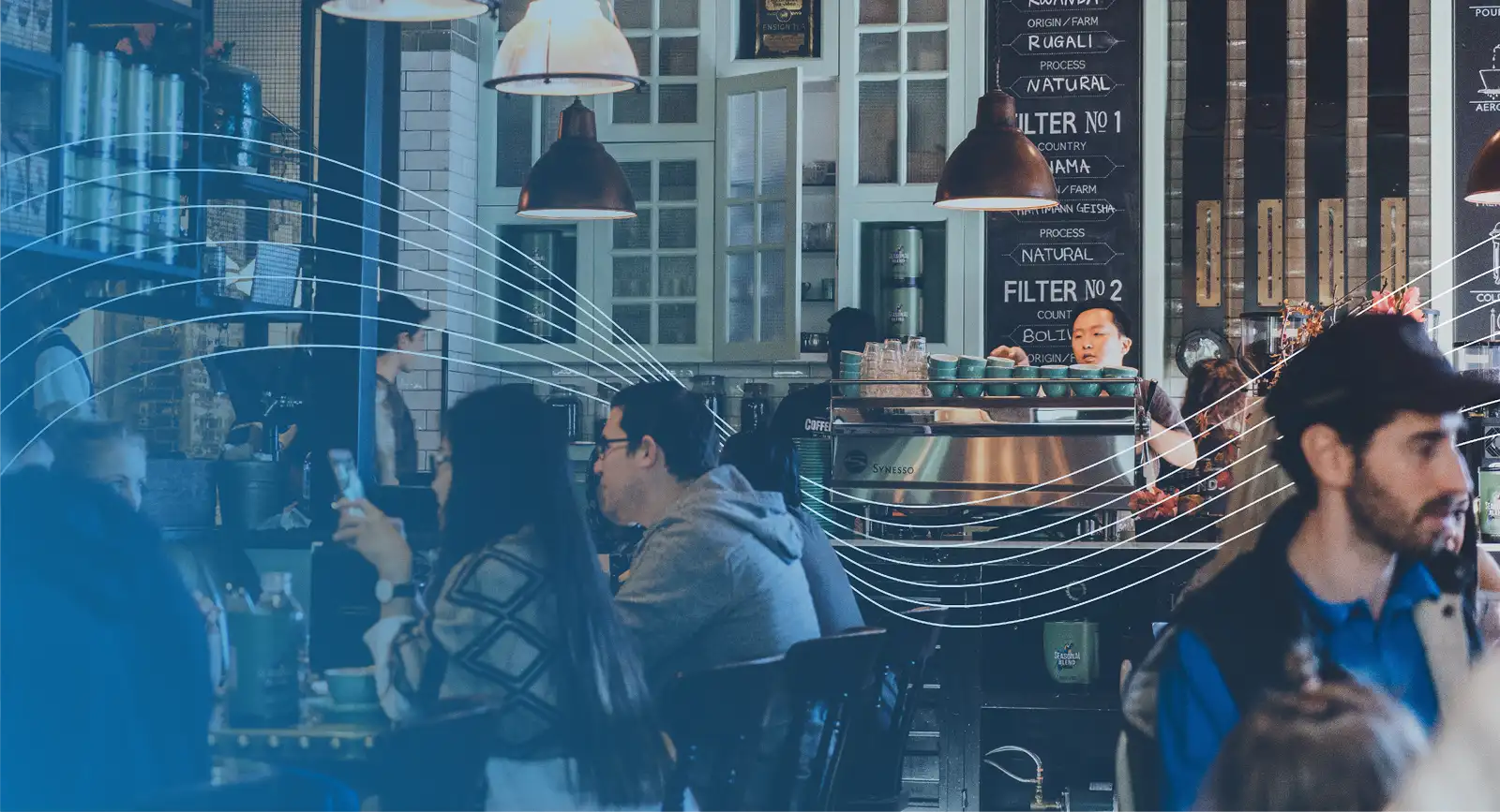 crowded pub