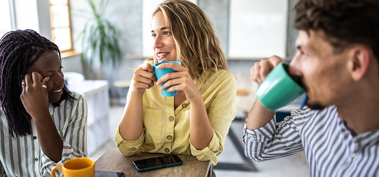 pause café au travail