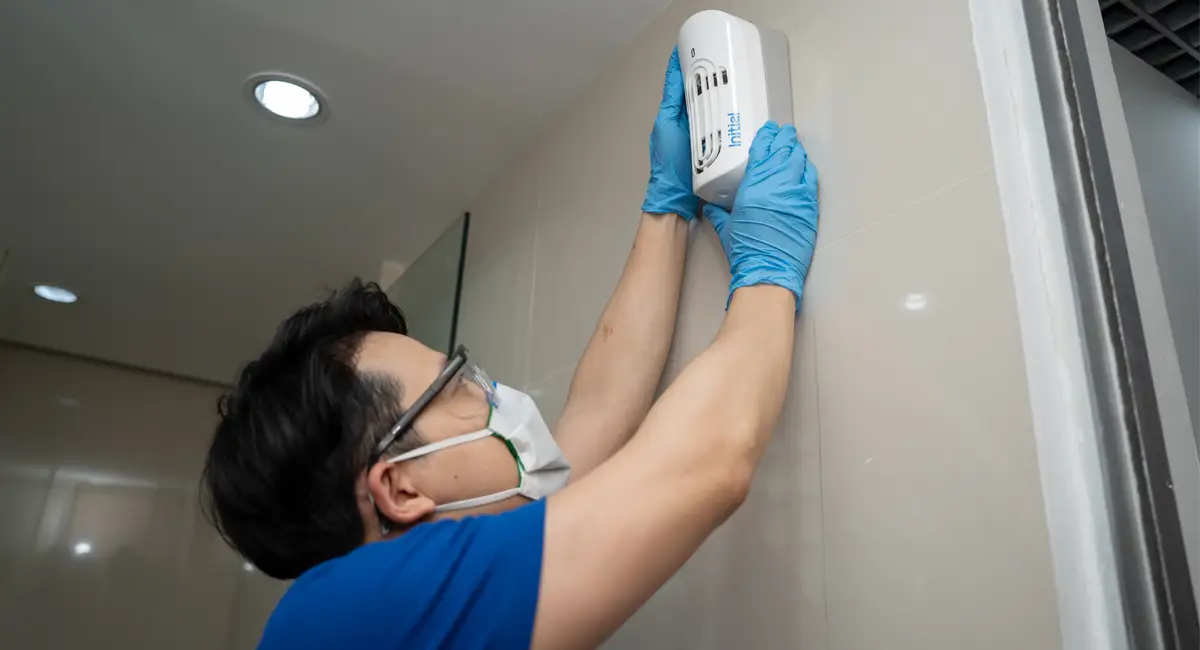 air freshener installation