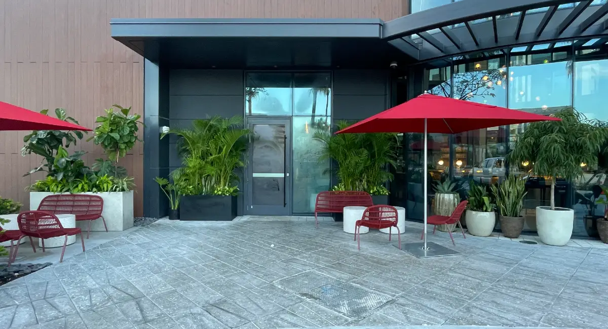 Restaurant entrance