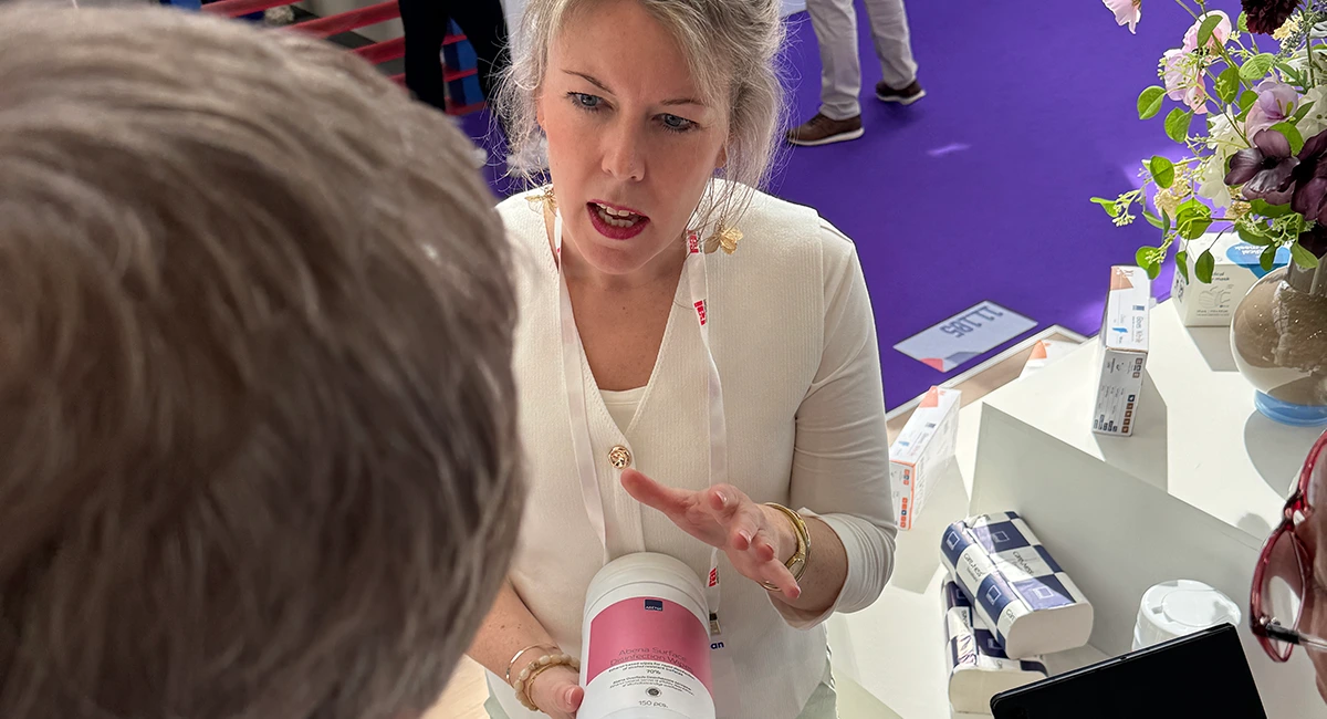 Ved å møte leverandører styrker vi vår rolle som hygienerådgiver